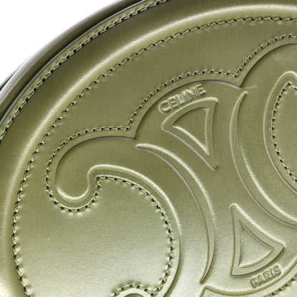 Celine Triomphe Oval Crossbody Bag Leather Mini