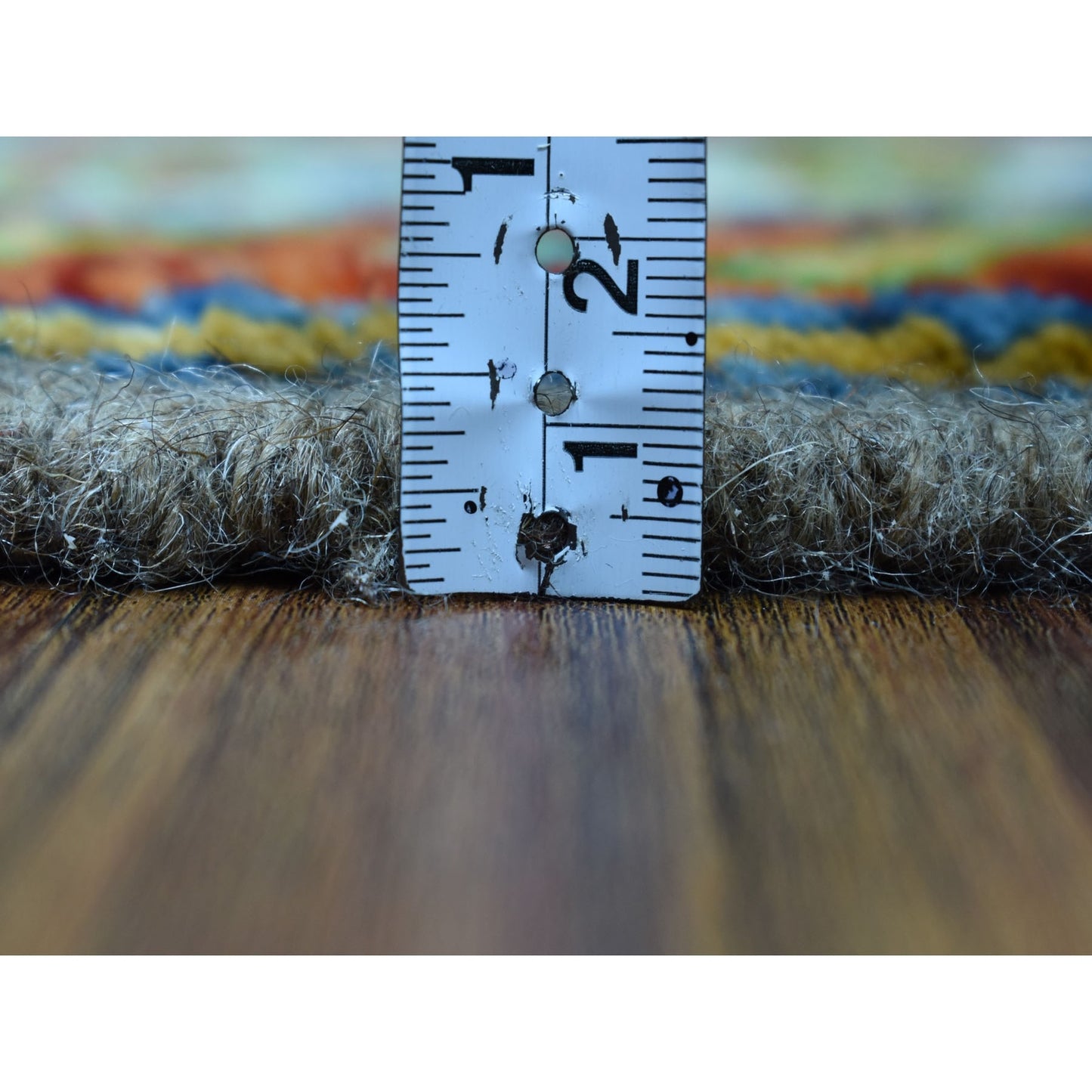 4'X5'10" Tribal Design Hand Made Wool Rug Colorful Afghan Village Rug