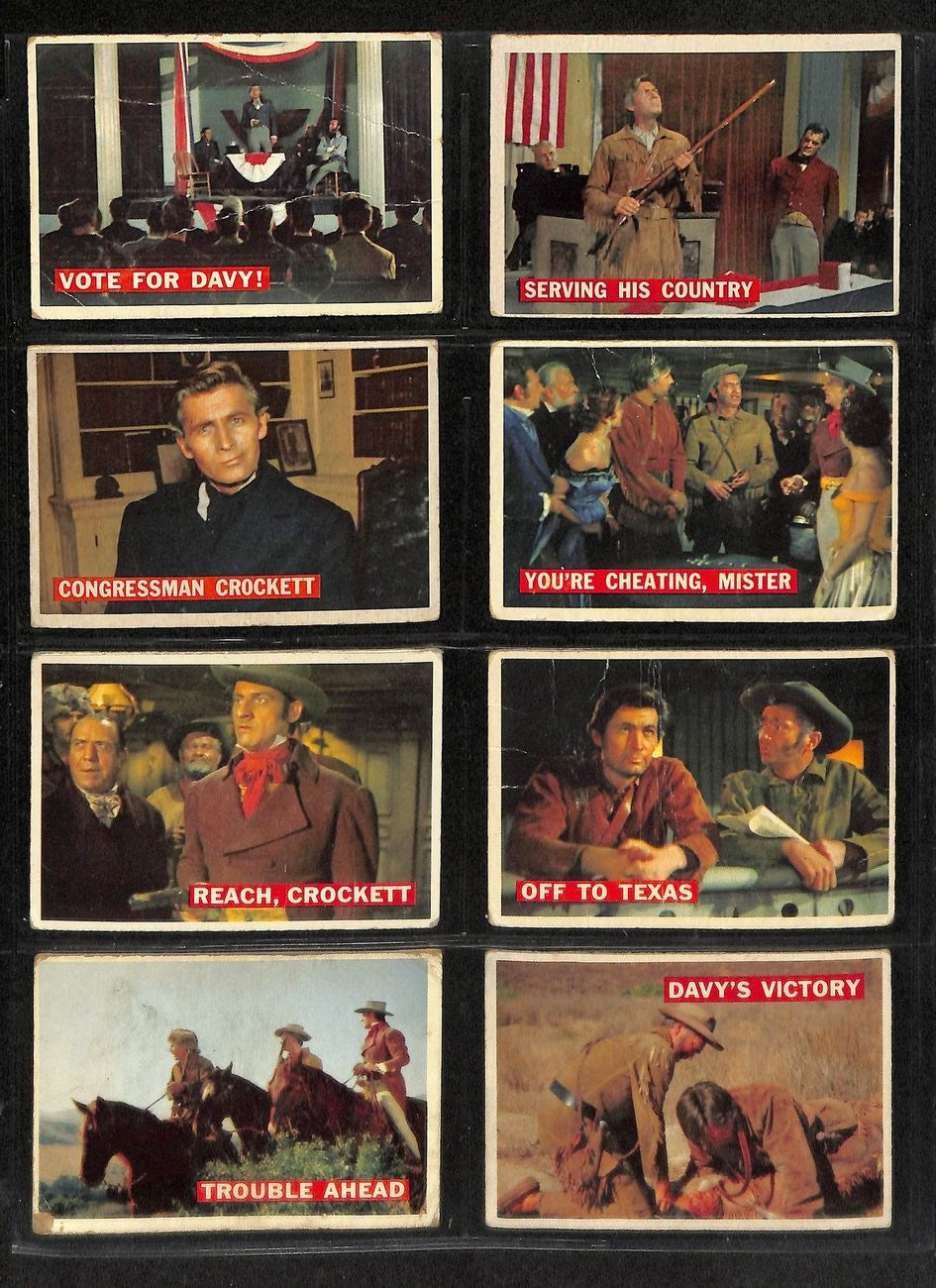 1956 Topps Davy Crockett Card Complete Orange