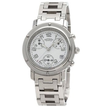 Hermes Clipper Chronograph New Buckle Watches Cl1.310 Stainless Steel/Stainl...