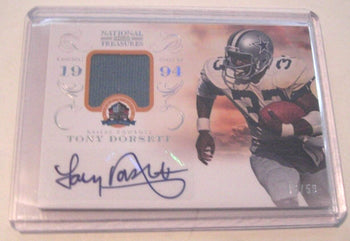 Tony Dorsett 2013 National Treasures Game Used