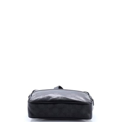 Gucci Front Pocket Camera Bag Gg Crystal Coated Canvas Mini