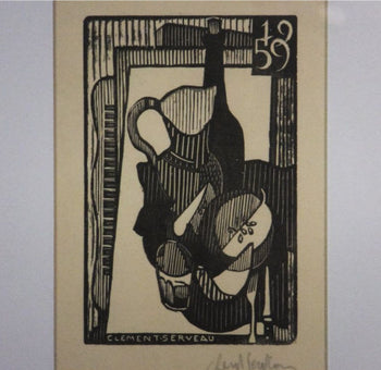 Clment Serveau 1959 Signed Woodcut 
