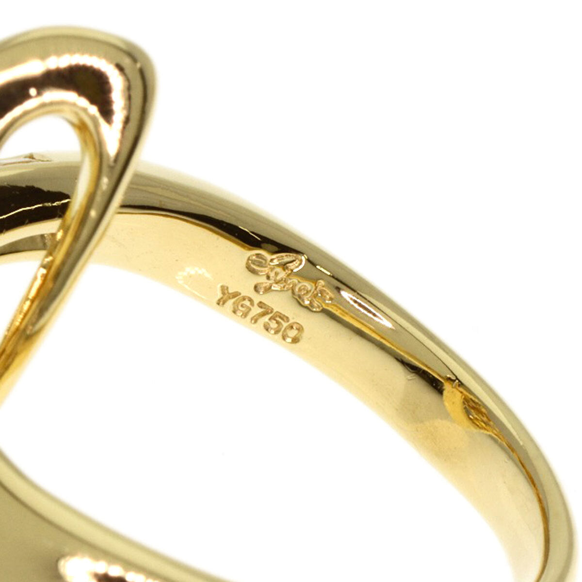 Jeunet Ring Sapphire Diamond K18 Yellow Gold