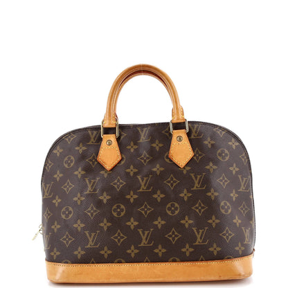 Louis Vuitton Alma Handbag Monogram Canvas Pm
