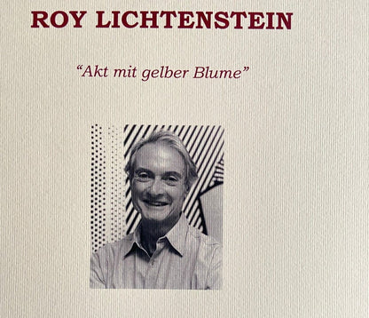 Roy Lichtenstein Lithograph Coa Signed Numbered By Hand Stamp