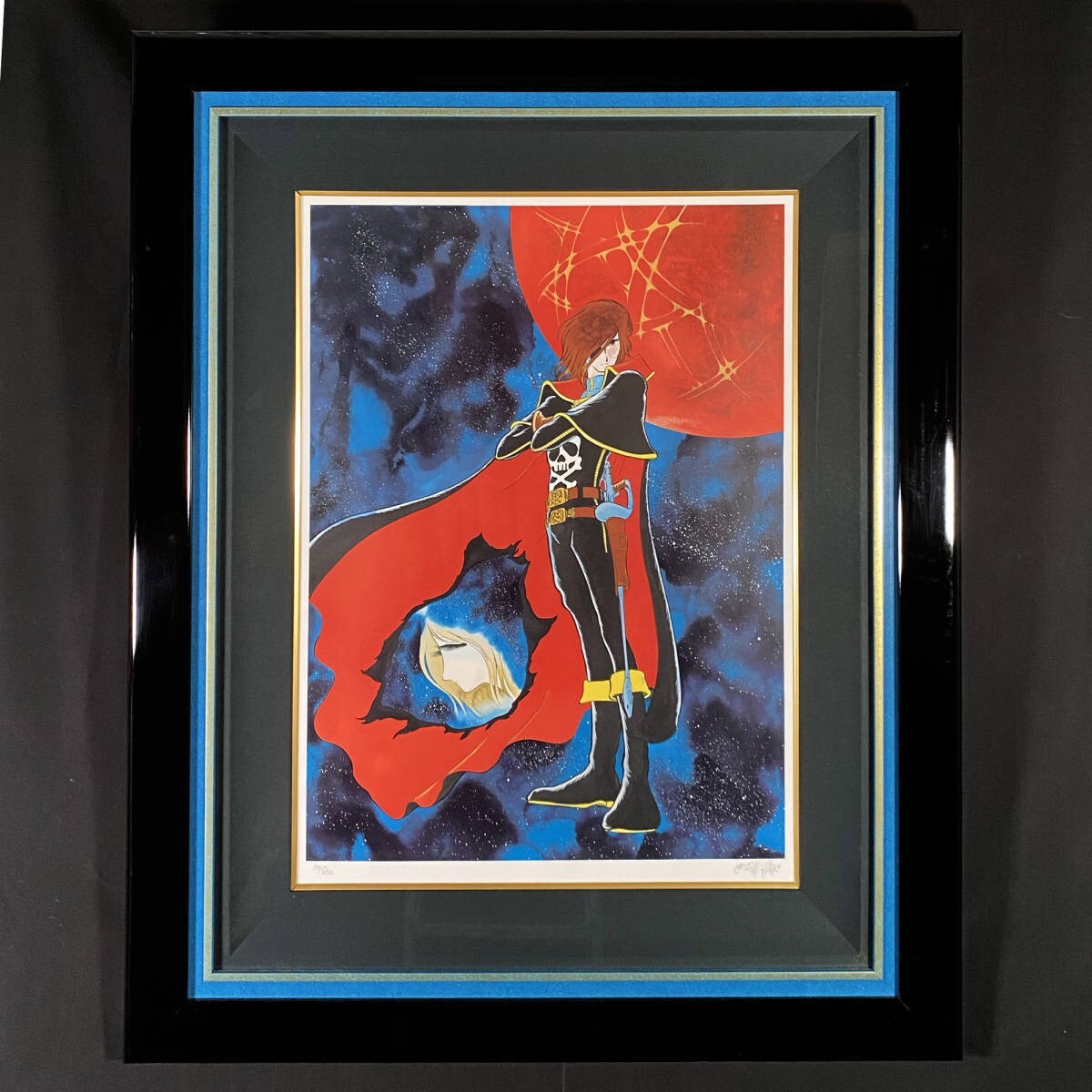 Captain Harlock My Youth In Arcadia Signed Original Silkscreen Print Framed