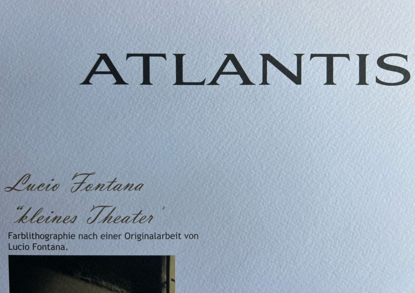 Lucio Fontana Lithograph