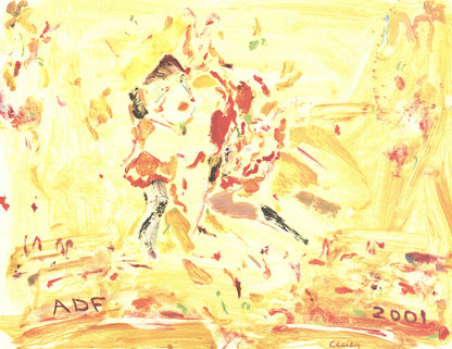 Cecily Brown American Dance Festival " Offset Lithograph Afric