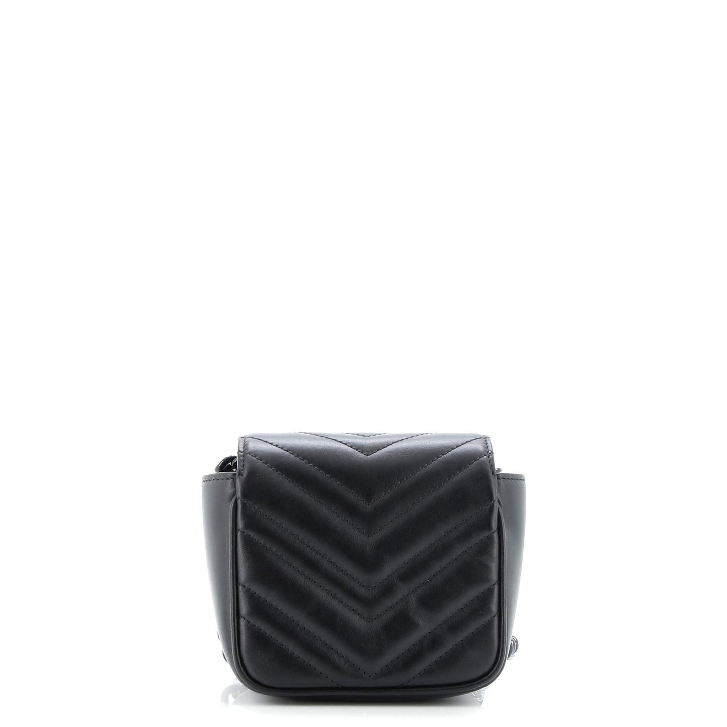 Gucci Gg Marmont Flap Belt Bag Matelasse Leather Mini