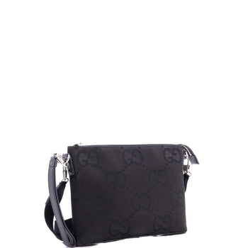 Gucci Zip Messenger Bag Jumbo Gg Canvas