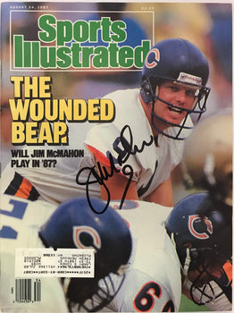Jim Mcmahon Signed Sports Illustrated August 24