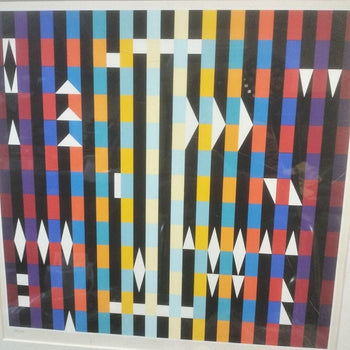 Yaacov Agam Signed Original Serigraph Print