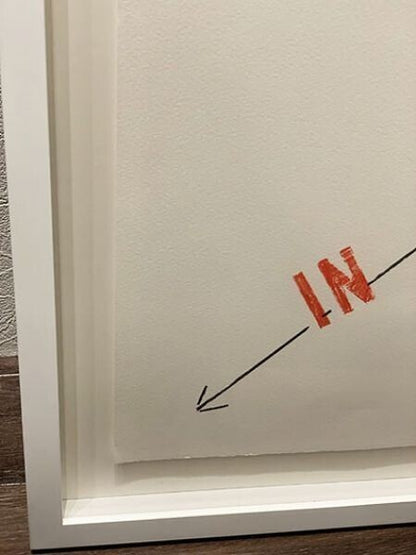 Lawrence Weiner 2008 Original Lithograph On Paper