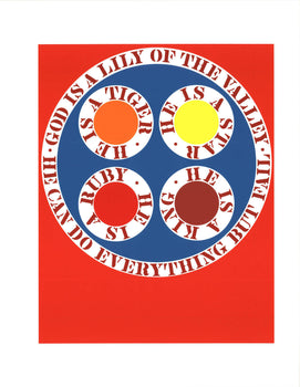 Robert Indiana God Is Lily Of The Valley 