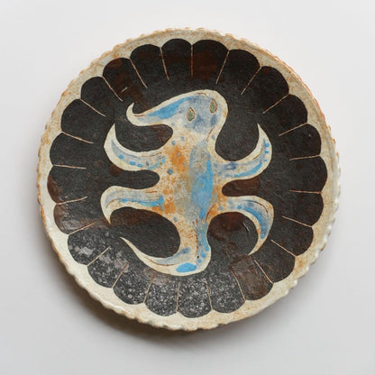 16.8cm Kagoshima Mutsumi Plate Bird