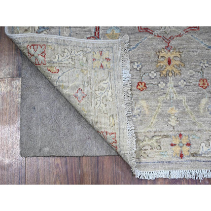 3'1"X5' Goose Gray Bidjar Garus Design Organic Wool Hand Knotted Rug