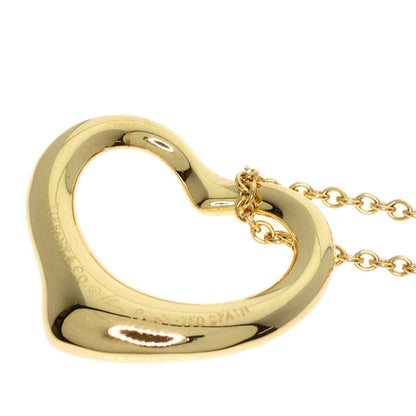 Tiffany&Co. Open Heart Necklace K18 Yellow Gold