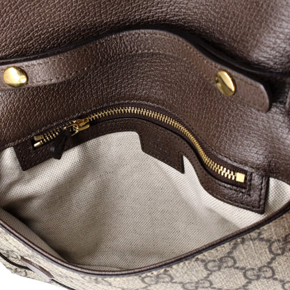 Gucci Blondie Nm Chain Flap Bag Gg Coated Canvas Small