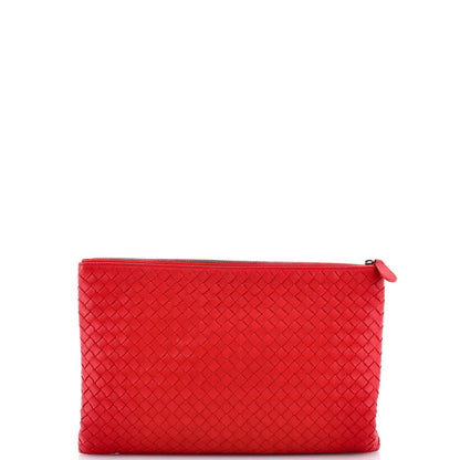 Bottega Veneta Zip Pouch Intrecciato Nappa Large