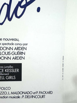 Lido Allez Lido Poster By Pierre Laurent Brenot On Linen Donn Arden