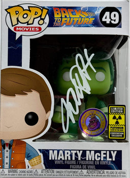 Michael J Fox Signed Marty Mcfly Signature Series Funko Pop #49 (Jsa)