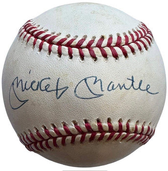 Mickey Mantle Autographed American League Baseball (Jsa)