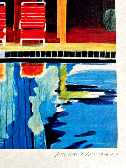 David Hockney Lithograph Coa Signed