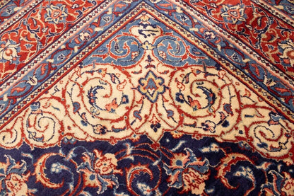 Handmade Vintage Oriental Rug 10X13 Ft Floral