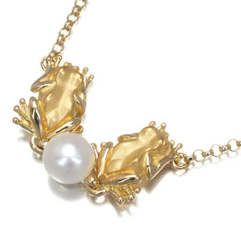Carrera Y Carrera Necklace Pearl 6.5Mm Frog 18K 750 Yellow Gold