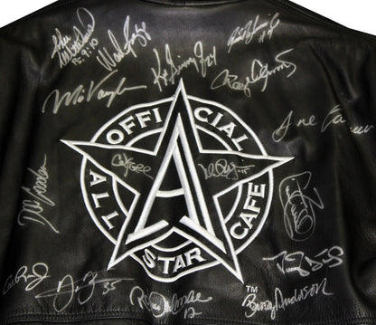 Mlb All Star'S Autographed Michael Allen All-Star Cafe Leather Jacket (Jsa)