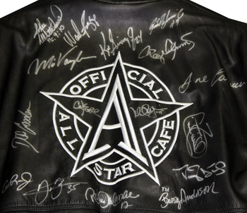 Mlb All Star'S Autographed Michael Allen All-Star Cafe Leather Jacket (Jsa)