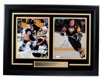 Mario Lemieux Hof Signed 8X10 Photo Collage