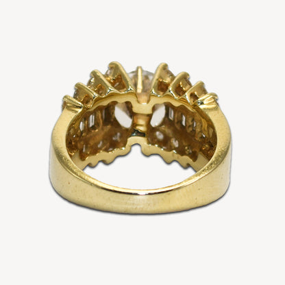 14K Yellow Gold Diamond Ring 1.60 Ct Tdw G-H