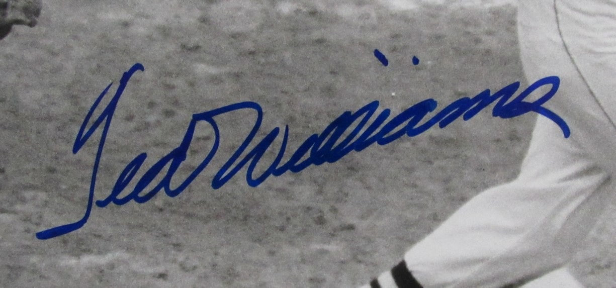 Ted Williams Hof Signed/Autographed 16X20 B/W