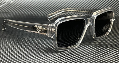 PRADA PR 02ZS U430A9 Transparent Grey Blue Men's 52 mm Sunglasses