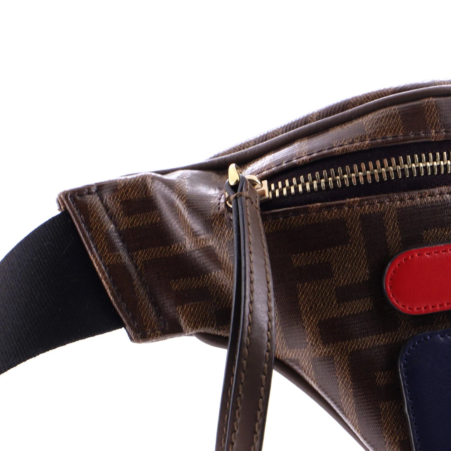 Fendi Mania Logo Waist Bag Zucca Coated Canvas