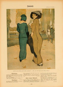 Simplicissimus 1913 By Marcello Dudovichfallobft On Linen Original