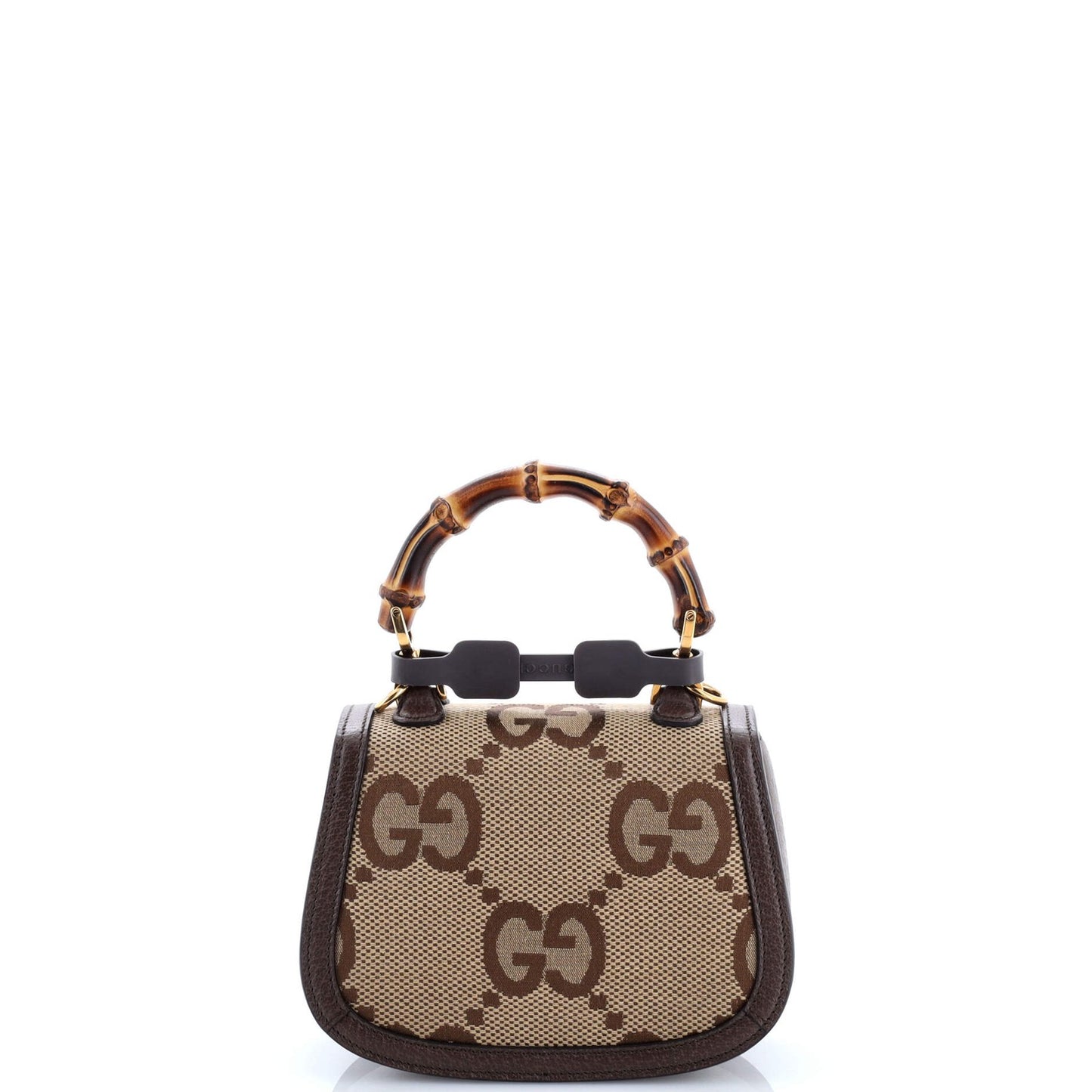 Gucci Bamboo 1947 Top Handle Bag Jumbo Gg Canvas Mini