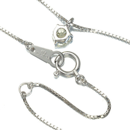 Tasaki Necklace Solitaire Diamond 0.30Ct 18K 750 White Gold