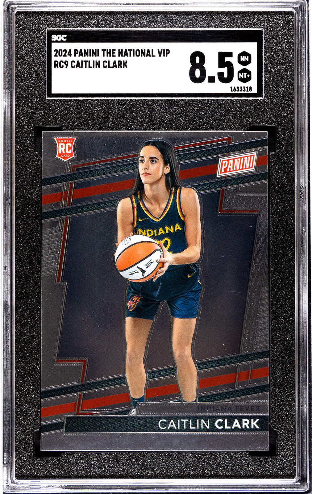 Card Caitlin Clark 2024 Panini The National VIP #RC9 SGC 8.5