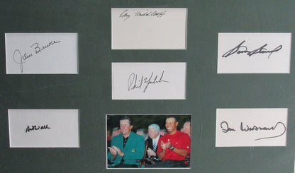 Masters Champions Multi Autographed 14 Cut Cards
