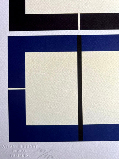 Donald Judd Lithograph Coa Signed Op Numbered Stamped 180 Ex