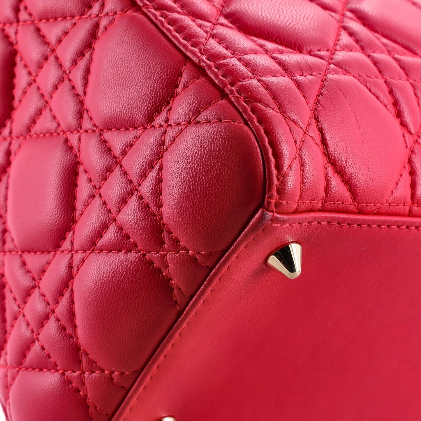 Christian Dior Lady Dior Bag Cannage Quilt Lambskin Medium