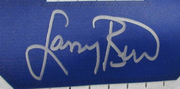 Larry Bird Autographed White Nba All-Star
