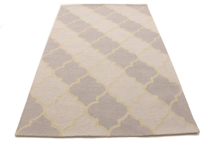 Hand Tufted 5x8 Pastel Modern Decor Rug for Bedroom Carpet