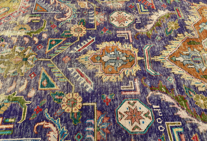 Rug Oriental Distressed 9X12 Traditional Floral Carpet Living Room Vintage