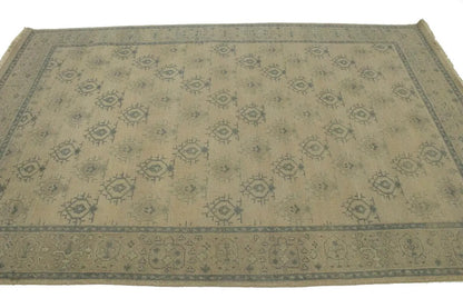 6X9 Ft Handmade Wool Oriental Rug Allover Floral