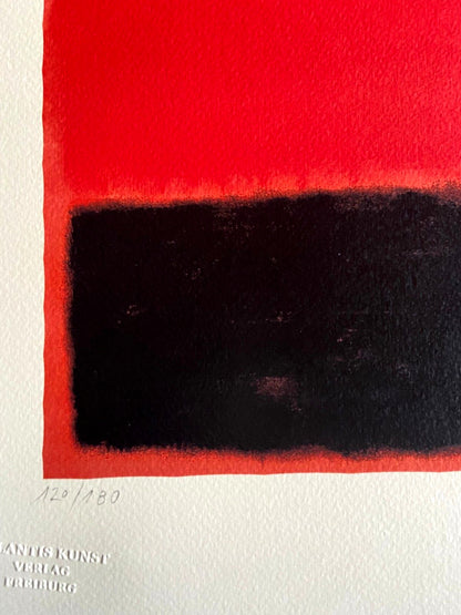 Mark Rothko Lithograph Coa Signed Numbered Limited 180 Ex Stamp
