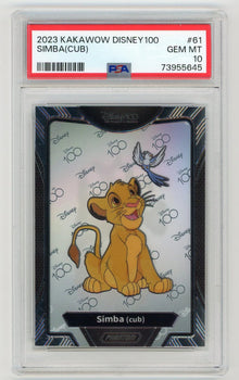 Simba (Cub) 2023 Kaskawow Disney 100 #61 Card (Psa)
